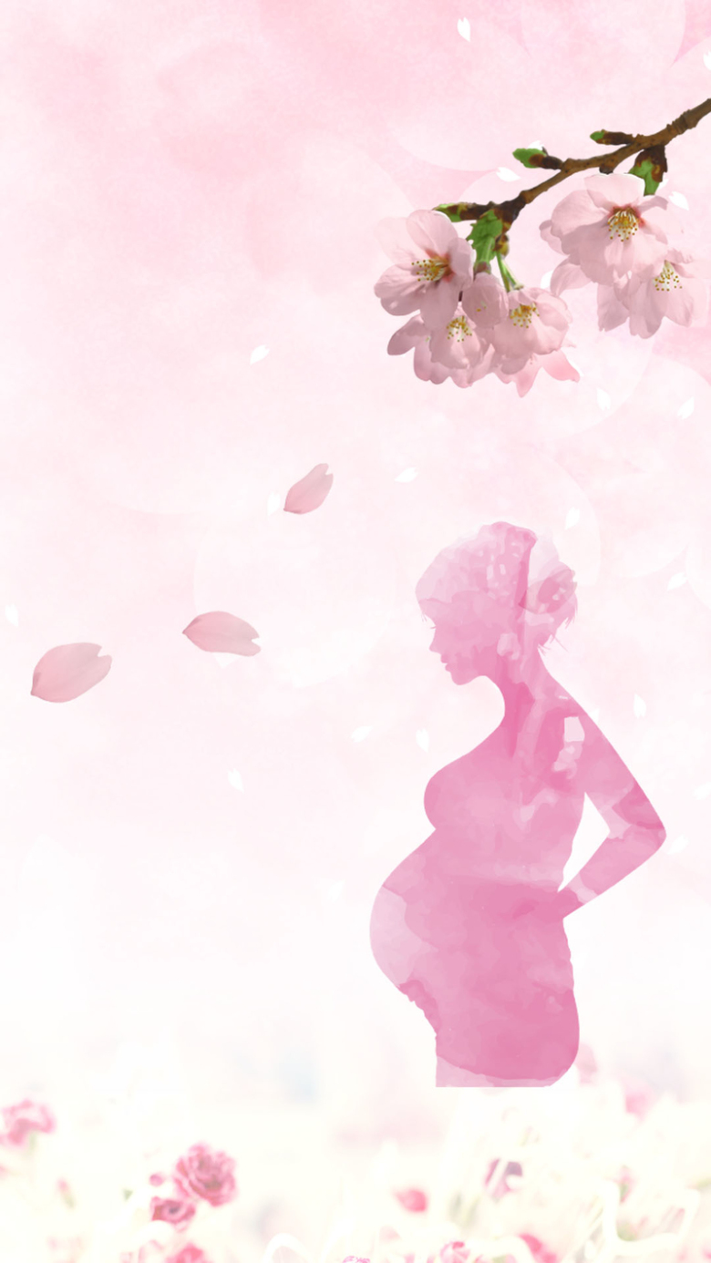 母亲节爱心花瓣h5背景