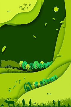 播种绿色地球环保低碳