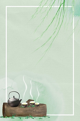 清新简约中国茶韵PSD素材