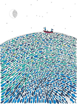 文艺卡通海报背景