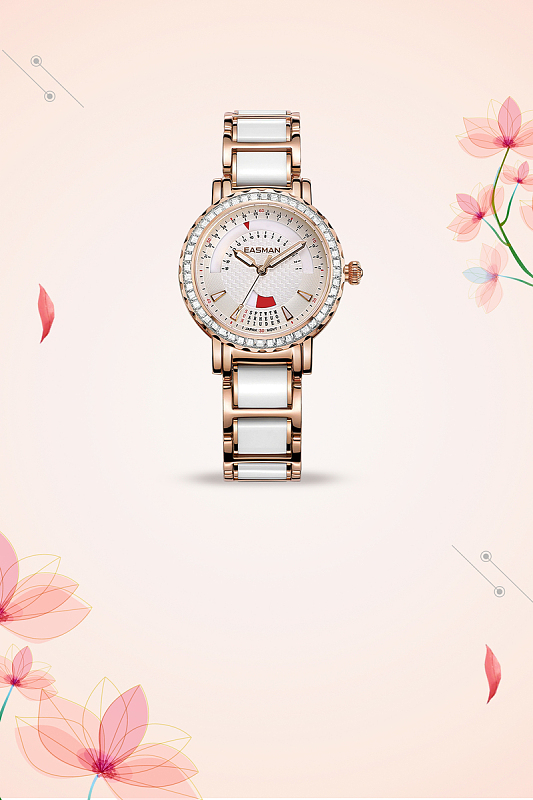 创意名牌手表促销海报