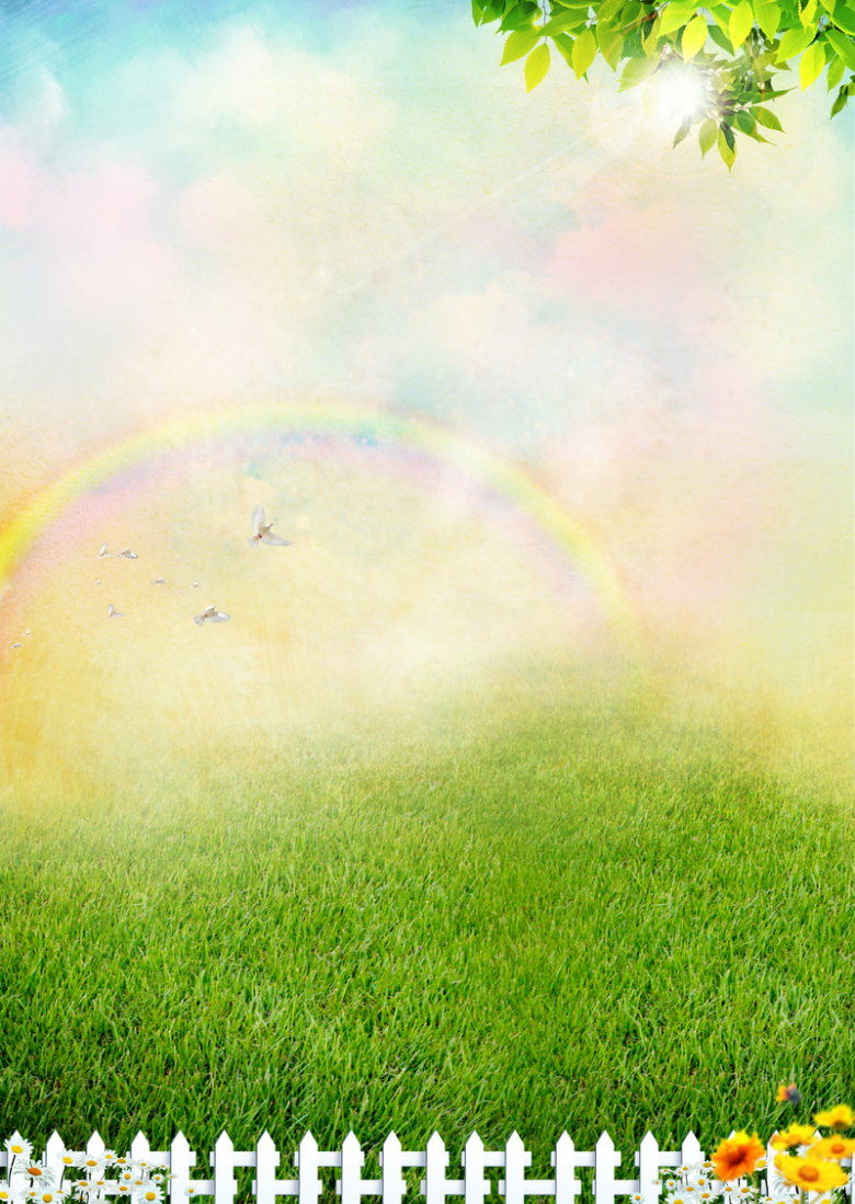 清新蓝天绿草背景免抠素材免费下载 觅元素51yuansu Com