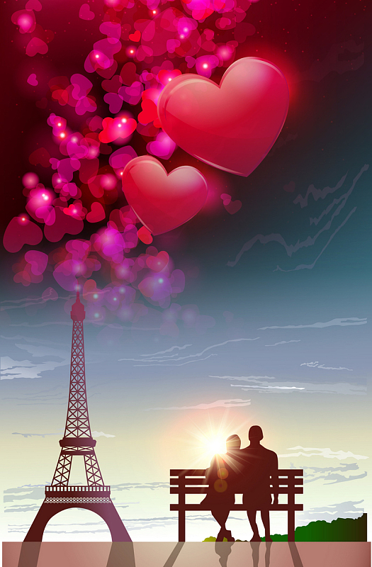 情人节海报背景素材