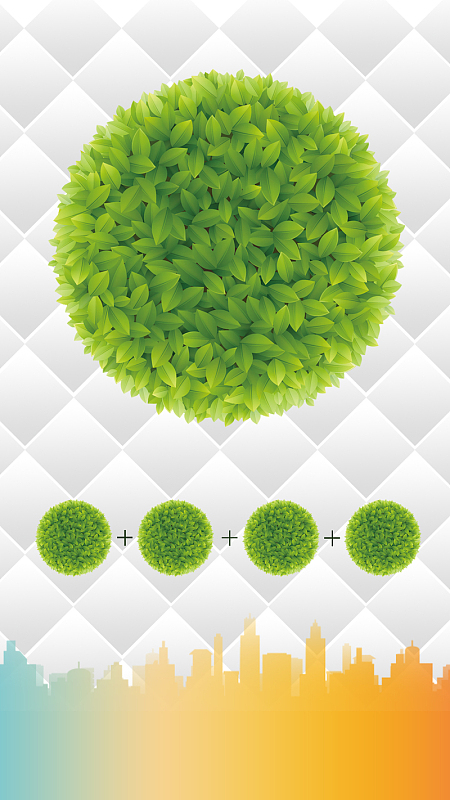 绿色小清新纹理ps源文件h5背景素材