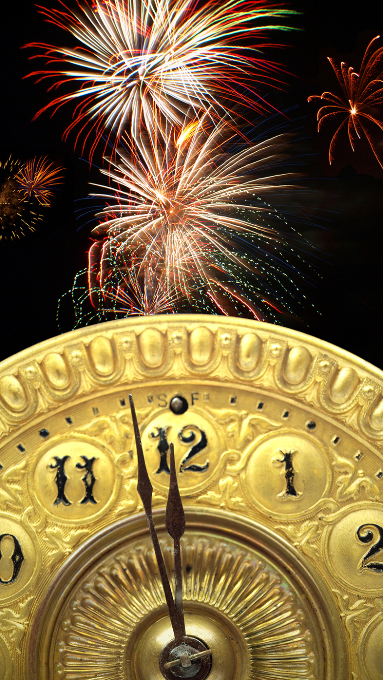 金属钟表圣诞倒计时背景图