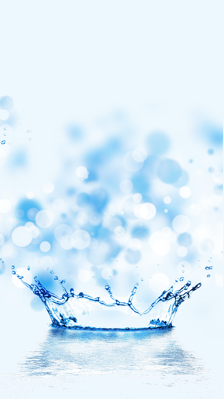 蓝色水滴世界水日H5分层背景