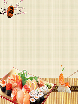 料理和风美食寿司拼盘餐饮促销折扣海报psdjpg寿司海报背景素材psdjpg