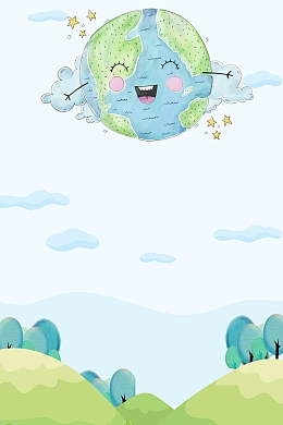 播种绿色地球环保低碳背景模板