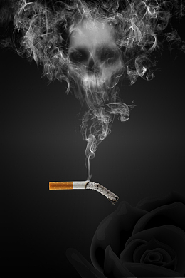 世界无烟日吸烟有害健康公益宣传海报