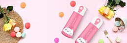 便携式保温杯促销季文艺卡通粉banner