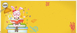 我要当学霸卡通兔子小清新黄色banner