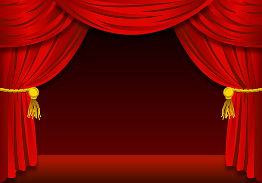 红色舞台背景素材