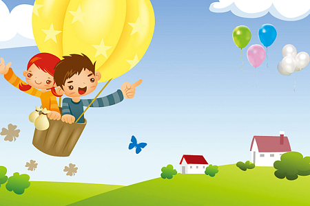 六一儿童节活动海报背景素材