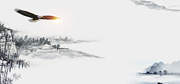 招聘季雄鹰展翅水墨招聘海报banner