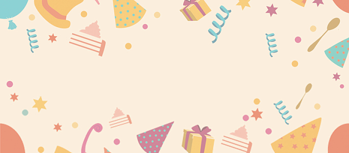 米色卡通手绘背景