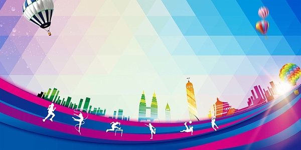 全民运动会宣传海报背景模板