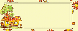 卡通校园卡通几何黄色banner