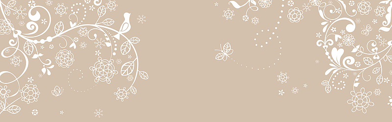 简约花纹背景banner
