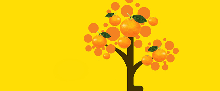 橘子卡通背景素材_橘子卡通背景图片下载_觅元素
