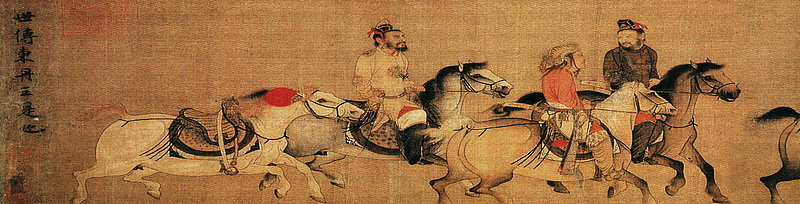 古画骑马 背景图 淘宝 banner