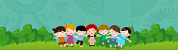 寒假班补习班开课可爱卡通banner