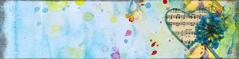 水彩拼贴画
