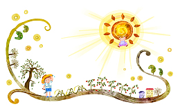 可爱手绘童话背景素材