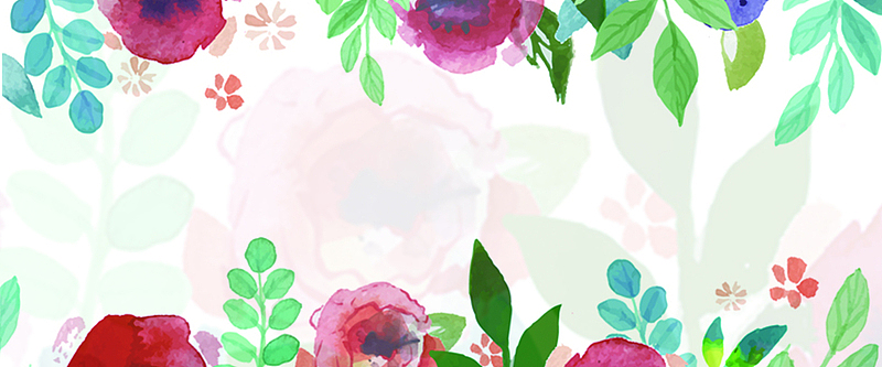 春季梦幻红色海报banner背景
