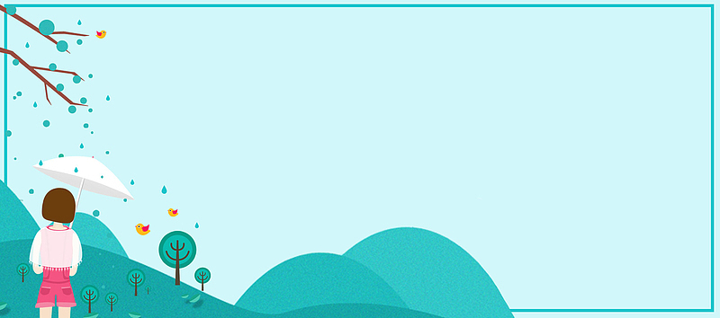 清明节卡通手绘banner