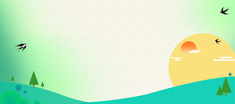 清明节卡通手绘banner