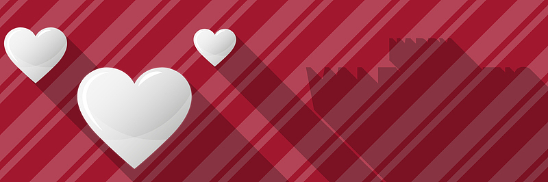 情人节爱心banner