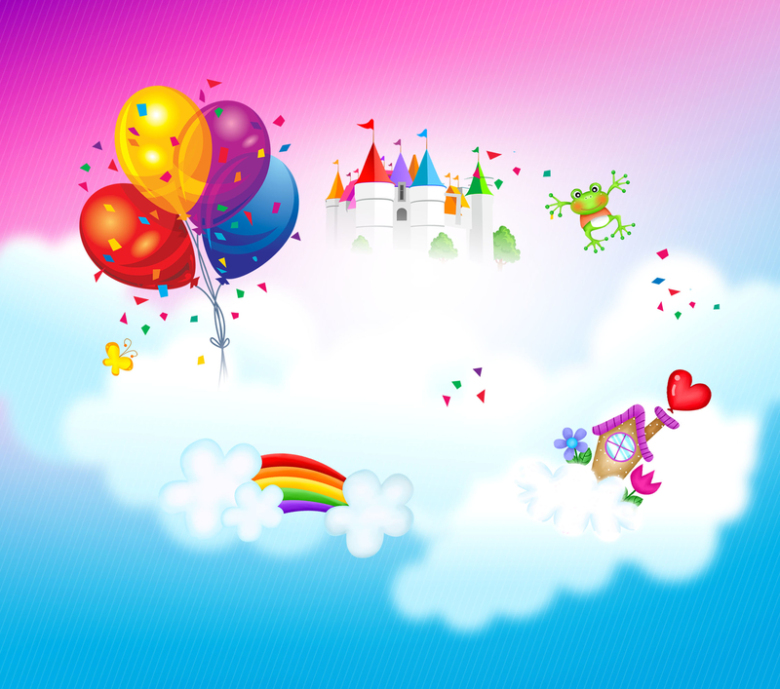 儿童节购物嘉年华海报背景素材