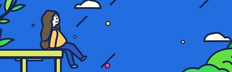 卡通MBE夏季清新banner背景