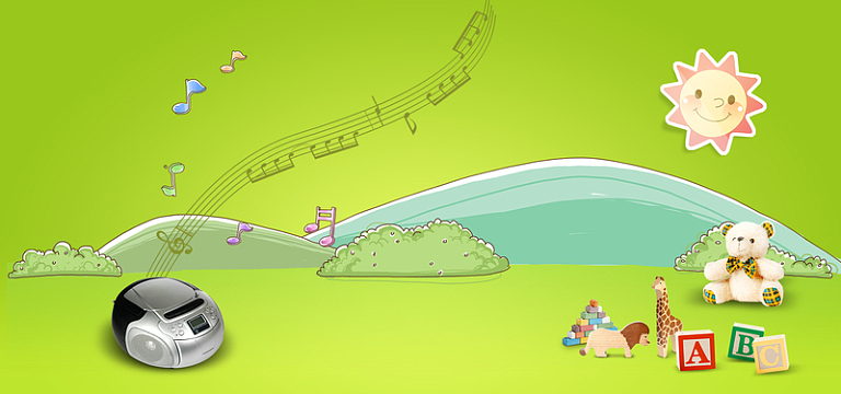 梦幻小熊卡通banner