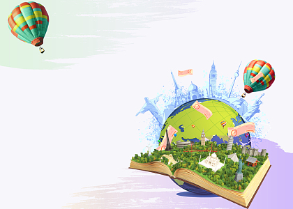 出游气球背景素材_出游气球背景图片下载_觅元素