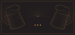 天猫啤酒节卡通简约banner
