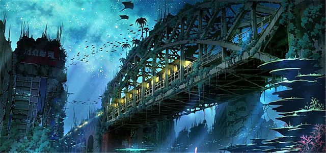 蓝色火车背景