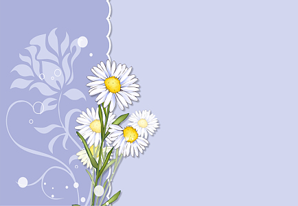 清新雏菊台历海报背景模板 鲜