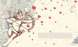 颇有创意的婚礼邀请函兼情人节广告背景