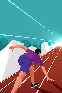 卡通风格高考冲刺倒计时海报