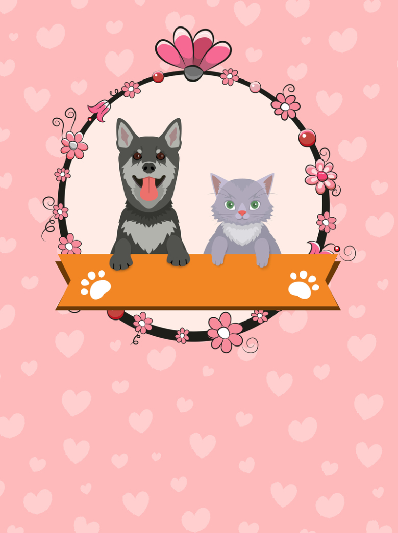 宠物店宣传单海报背景