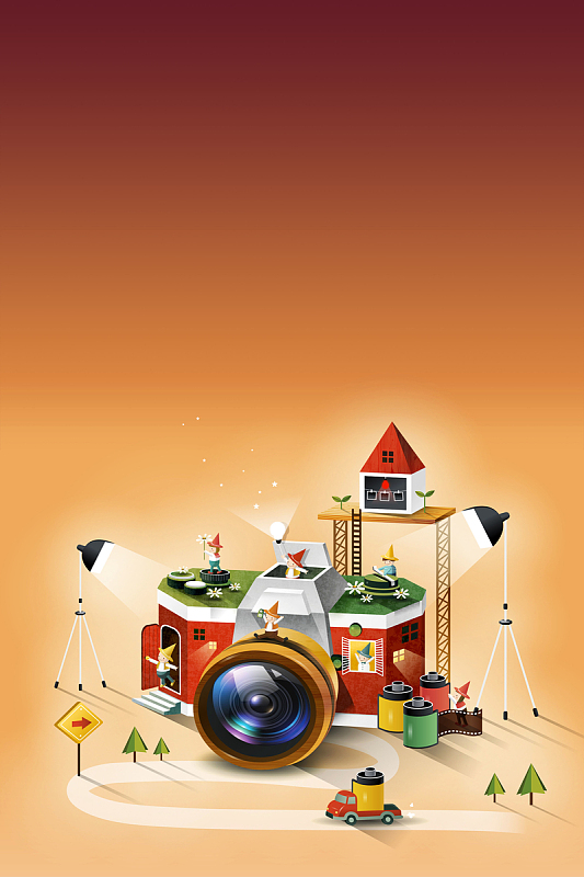 摄影艺术海报背景素材