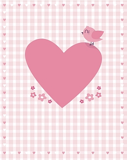 矢量卡通手绘心形格子纹理背景素材