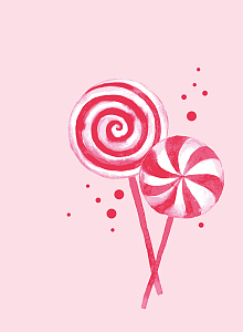 粉色棒棒糖绚烂背景素材