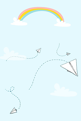 简约卡通儿时梦想海报psd分层背景
