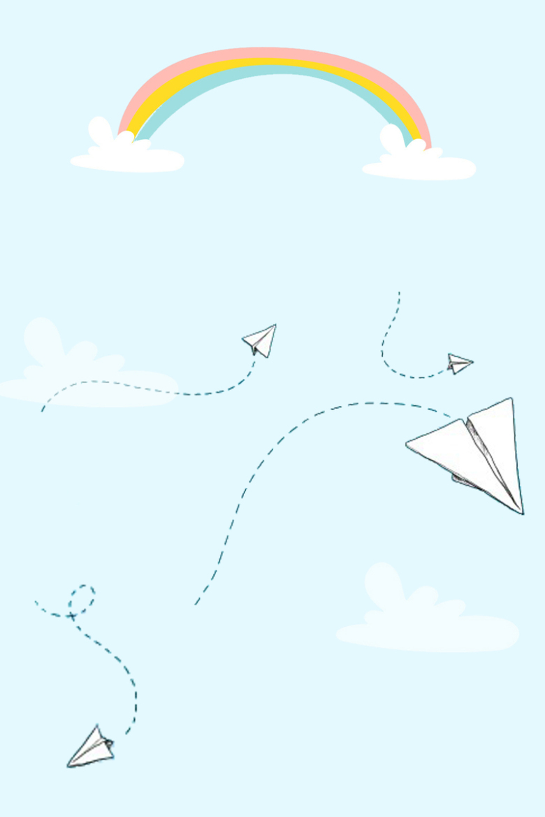 简约卡通儿时梦想海报psd分层背景