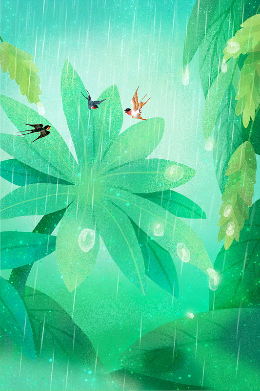 二十四节气谷雨海报