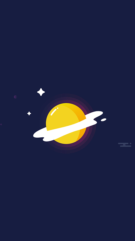 扁平化星空插画背景