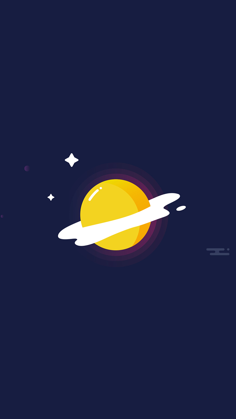 扁平化星空插画背景