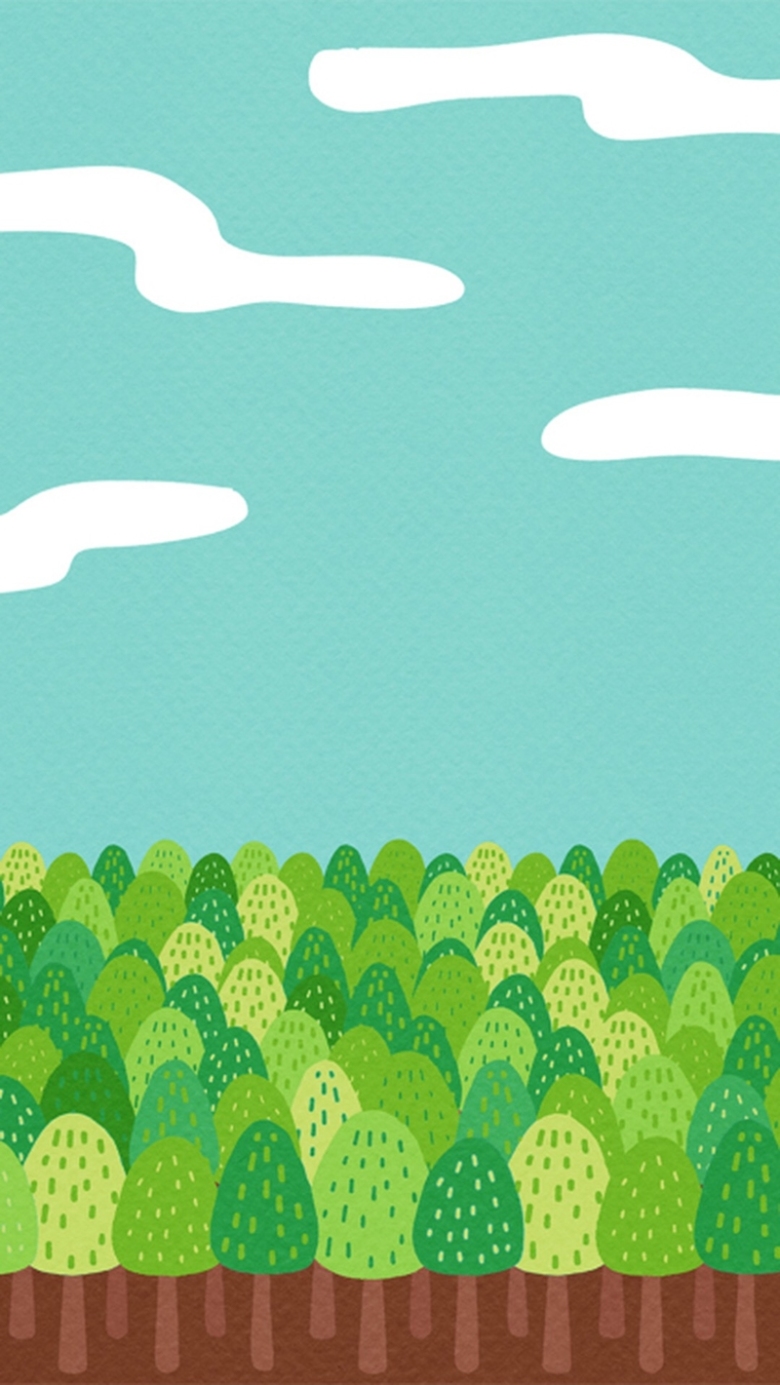 关键词 : 小树林,卡通,手绘,插画,背景,h5,童趣[声明] 觅元素所有素材